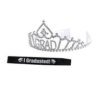 PACKOVE 1 Impostato reggispalle crown decorazione divertente spallina ragazze cinturone forniture di laurea cintura di galateo costume per la festa di laurea lega