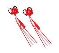 PACKOVE 1 Paio Accessori per a sei petali Accessori per per ragazze Tornante fermaglio Clip per nappe accessori per cinesi per ragazze seta