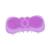 PACKOVE 1 Pezzo spazzola per shampoo spazzolone scrub corpo scrubber per il corpo da bagno buio spazzola per la pulizia spazzola per Gel di silice Viola,porpora