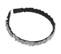 PACKOVE 1 Pz fascia di strass cerchietto di flanella accessorio per per le donne adornare copricapo della ragazza Decorazioni per da donna Argento