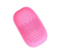 PACKOVE 1 Pz tampone per pennelli da trucco a forma di tappetino pulisci pennelli pastiglie fare domanda a spazzola per il trucco piastra per la pulizia delle spazzole rosa Colore Casuale