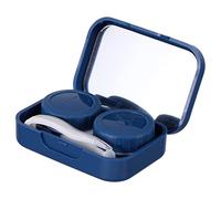 PACKOVE 1 Set Da 4 Scatole lenti a contatto colorate custodia per lenti Casi dell'obiettivo contenitore per lenti dei cartoni animati supporto per lenti plastica Blue
