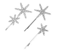 PACKOVE 1 Set Di Forcine Per A Forma Di Stella Fermagli Per A Forma Di Stella Fermagli Per Bobby Da Sposa Per Con Strass Accessorio Per