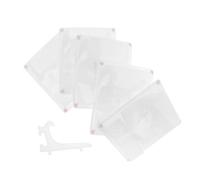 PACKOVE 1 Set Porta di ciglia false estensioni estensione ciglio frustata vassoi tavola pratica per il trucco del viso organizer per la conservazione delle ciglia plastica bianca