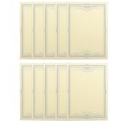 PACKOVE 10 Fogli Carta per Certificati da Stampare A4 Bianca Formato Diploma Premi Scolastici Carta Cartacea Certificato Accademico Uso Ufficio Scuola