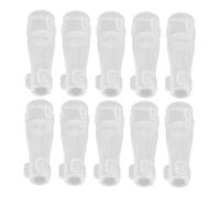 PACKOVE 10 Pezzi Copri Setole per Pennelli da Trucco in Plastica, Protezione Versatile Antipolvere e Conservazione per Pennelli Rotondi, per Uso Domestico