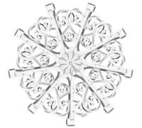 PACKOVE 10 Pezzi Terminali per Recinzione in Acciaio Inox 201, Punte Metalliche Antiruggine per Cancelli e Ringhiere, Decorazioni da Giardino e Protezione Anti-arrampicata, Misura Media,