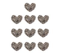 PACKOVE 10 Pezzi Toppe Adesive Strass a Forma di Cuore, Applique in Stoffa Fai da Te Ciondolo Luccicante per Abbigliamento e Accessori, Decorazioni Hot Fix e Lavori Creativi