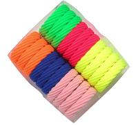 PACKOVE 100 Pezzi Fasce per Chioma Donna Colorato Ventilate e Chic per Uso Quotidiano Elastici Chioma Resistenti e Attraenti per Mantenere in Ordine