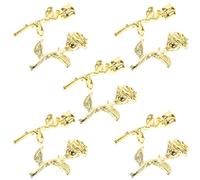 PACKOVE 100 Pezzi Gemme Per Unghie Rosa Stile Giapponese Ciondoli Per Unghie Acriliche e Decorazione Nail Art Adatti Per Nail Art Autocostruita e Manicure