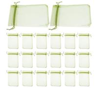 PACKOVE 100 Pezzi Sacchetto Rete per Frutta 10x15 CM in Nailon Coulisse | Maglia Leggera, Riutilizzabile, Barriera Fisica Contro Uccelli e Fauna Selvatica, per Pesca e Agrumi