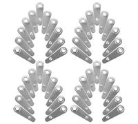 PACKOVE 1000 Pezzi Fibbie per Cornici per Foto da Parete in Ferro Argento, Supporto Resistente e Facile da Installare, Accessori per Cornici Piccole e Medie