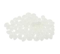 PACKOVE 1000 Pezzi Perline da Pesca Luminose in Plastica a Forma Ellittica Bianca 3x4mm Resistenti e Fosforescenti per Pesca in Acque Profonde e Torbide
