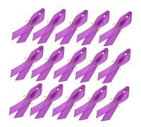 PACKOVE 100pezzi Spilla Forma Di Cuore Raso Per Attività Speciali Spille Di Sensibilizzazione e Supporto Per Vittime Di Violenza Domestica Per Eventi e Decorazioni