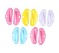 PACKOVE 10pezzi Dispenser Per Dentifricio in Plastica Spremi Tubetti Portatile Gadget Spremi Dentifricio Adatto Per Cosmetici Sicuro Casa Famiglia Ragazza Non Sprecare