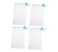 PACKOVE 10pezzi Sapone Esfoliante di Sacchetto di Sapone Schiumogeno Utilizzabile per Lavare Viso e Corpo Coulisse Facile da Tenere Non Si Sgualcisce Facilmente Dimensioni Stile Casuale