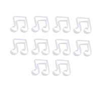 PACKOVE 10pezzi Stampini per Biscotti in Acciaio Inox Forma di Note Musicali Tagliabiscotti Creativi per Fondente Cioccolato Torte Mousse e Decorazioni Dolci per Pasticceria e Cucina