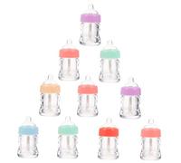 PACKOVE 10pezzi Tubetto Vuoto per Lucidalabbra in Resistente Contenitori Riutilizzabili Testina Interna per Viaggi e Conservazione di Rossetti e Fard Liquido