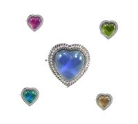 PACKOVE 12 Pezzi Anelli Regolabili Cambia Colore Sensibili al Calore con Forme Diverse Anelli Aperto per Donna e Uomo Accessorio Multifunzione per Tutte le Dita