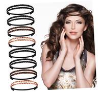 PACKOVE 12 Pezzi fascia per fasce per treccia elastico moda elastici fasce elastiche per le donne Accessori per fascia per Banche elastiche fibra chimica