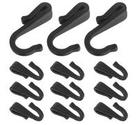 PACKOVE 12 Pezzi Ganci da Cucina in Plastica a Forma di J a Forma Curva per Mensole e Scaffali, Resistenti alla Deformazione, per Organizzare Utensili in Cucina e Ufficio