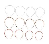 PACKOVE 12pezzi Fasce Per Capelli in Plastica Di Cerchietti Semplici Accessori Per Capelli Denti Multipli Per Trucco La Doccia e Esercizio Fisico