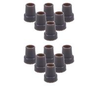 PACKOVE 12pezzi Punte in Gomma per Bastoni da Passeggio Ricambio Resistente per Stampelle Bastoni Impugnatura Antiscivolo Inserti Protezione per Punte Inferiori Accessori per Cuscinetti