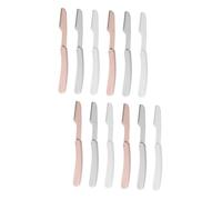 PACKOVE 12pezzi Rasoio Sopracciglia Pieghevole Per Donne Trimmer Per Viso Lamette Per Depilazione Faciale Strumento Di Bellezza Portatile e Pratico