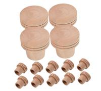 PACKOVE 15pezzi Bastoni Moxa Con Base Di Stoccaggio e Estintore Dispositivo Tradizionale Per Moxibustione Sicuro e Facile Da Usare Per Massaggi e Benessere