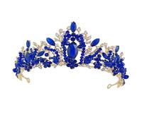 PACKOVE 1pezzi Corona di Cristallo per Sposa Tiara Nuziale Decorata Cristalli Accessorio per Capelli Elegante per Donna e Damigella Design Squisito Effetto Diamante