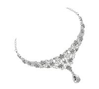 PACKOVE 1pezzi Frontalino Sposa in Pendente Per Fronte Bianco Gioielli Matrimonio Accessori Per Acconciature