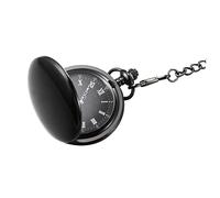 PACKOVE 1pezzi Orologio Da Tasca Retro Lega Due Facce Orologio Quarzo Classico Vintage Con Nero Elegante Decorazione Per Abbigliamento e Per Famiglia e Amici