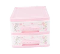 PACKOVE 1pezzi Scatola Per Conservazione Due Strati in Pp Per Conservazione Organizer Per Cosmetici Compatto e