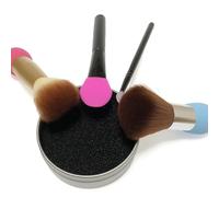 PACKOVE 1set Spugne Pulizia Pennelli Trucco Riutilizzabili Asciugatura Rapida con Spugna Singola Ricambi in Cotone per Rimuovere Ombretti e Colori da Pennelli Occhi Compatto e Pratico