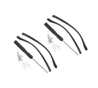 PACKOVE 2 Paia Accessori per occhiali gambe riparazione regolabile kit cacciavite per occhiali FINE kit di sostituzione dei naselli per occhiali tenditori per aste per occhiali tr90 Black