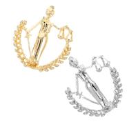 PACKOVE 2 Pezzi accessori per abiti da uomo spilla del giudice spilla dell'avvocato Spille con scaglie di bilancia perno della legge