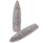 PACKOVE 2 Pezzi Campione Fossile di Belemnite Naturale 5-6 Cm, Esemplare Epifaunistico Educativo e Accessorio Didattico per Studio Geologia e Paleontologia, Decorazione Casa e