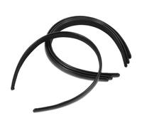 PACKOVE 2 Pezzi Cerchietti per Chioma Donna Neri in Pu Imbottiti, Eleganti e Minimalisti, per Lavoro e Fai da Te, Prevengono Chioma Ribelli e Fissano Saldamente