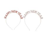 PACKOVE 2 Pezzi di Tiara di Cristallo per Capodanno, Elegante Tiara per La Notte di Capodanno, Decorazioni per Bomboniere, Cerchietto per Capelli con Strass per Feste di, Eventi di Conto Alla