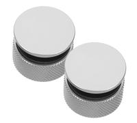 PACKOVE 2 Pezzi Elementi di Fissaggio per Casco di Saldatura in Alluminio con Rondelle in Silicone Antiscivolo, Resistente per Saldatura Interna ed Esterna Argento