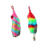 PACKOVE 2 Pezzi Esca Artificiale da Pesca, Esca Colorata in ABS e Ferro,