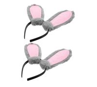 PACKOVE 2 Pezzi Fascia Per Orecchie Da Coniglio Bomboniere Coniglietto Costume Peloso Coniglietto Cosplay Orecchie Pelose Cosplay Di Orecchie Da Coniglio Fascia Divertente Plastica Grey