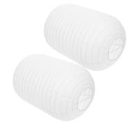 PACKOVE 2 Pezzi Lanterna Giapponese in Carta Bianca Design Semplice e Delicato, Resistente e Pratica, per Decorazioni Esterne e Matrimoni