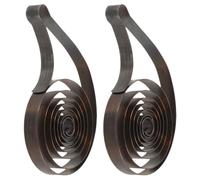 PACKOVE 2 Pezzi Molle Metalliche di Ricambio per Sveglia Meccanica, Parti Meccaniche in Metallo per Riparazione Orologi D’epoca, Componenti per Manutenzione Sveglie Meccaniche