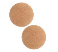PACKOVE 2 Pezzi Palla Massaggio in Sughero Beige per Yoga e Massaggio a Casa, per Spalle e Fianchi, Rilascio Muscolare e Compressione Profonda dei Tessuti