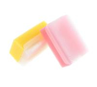 PACKOVE 2 Pezzi pennello tattile Neonato doccia per il bagnetto scrubber infantile spazzola per neonati pennello sensoriale per la terapia spugna Giallo