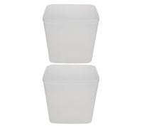 PACKOVE 2 Pezzi Secchio Porta Ombrelli in Plastica per Interni Auto e Suv Finitura Liscia e Antiscivolo per Organizzazione Sicura e Salvaspazio