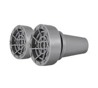 PACKOVE 2 Pezzi Stampelle e accessori per bastoncini accessori per disabili consigli per canne accessori di canna Suggerimenti della stampella topper di canna gomma da cancellare Grey
