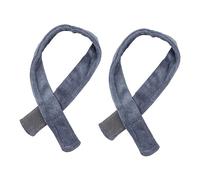 PACKOVE 2 Pezzi Strisce di cotone assorbenti coperture gruppo musicale donna colore sciarpa fascia facciale spa fasce per la testa per le donne fascia per parrucchiere Grey