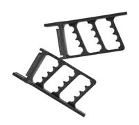 PACKOVE 2 Pezzi Supporto da Parete per Arco e Frecce, Bow Storage Rack e Display Wall Rack, Pla Nero, Supporto Stabile, Facile Installazione e Rimozione, per Attrezzatura da Tiro L'arco,